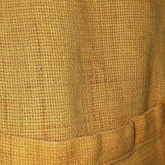 R&R Casuals Men's Cotton Weave Shirt Size M Gold Short Sleeve Button Up - Picture 2 of 5